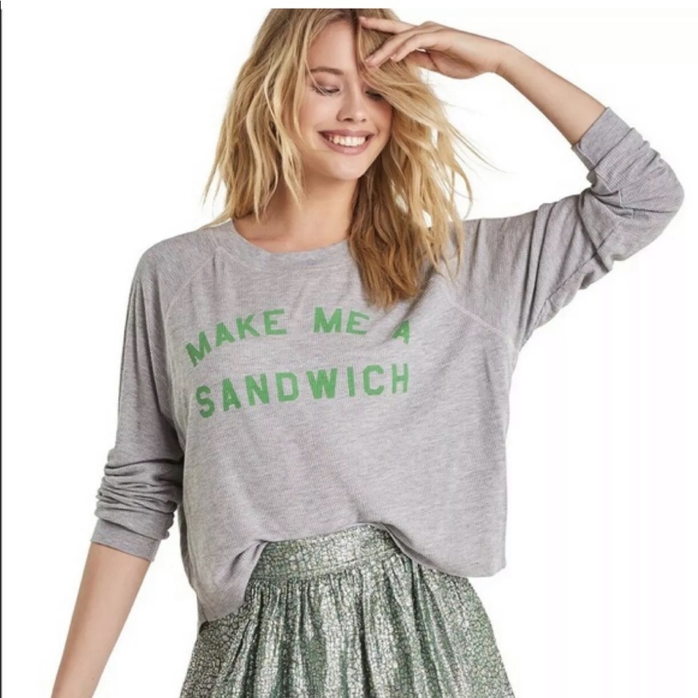 Wildfox Make Me A Sandwich Monte Crop Top  XS